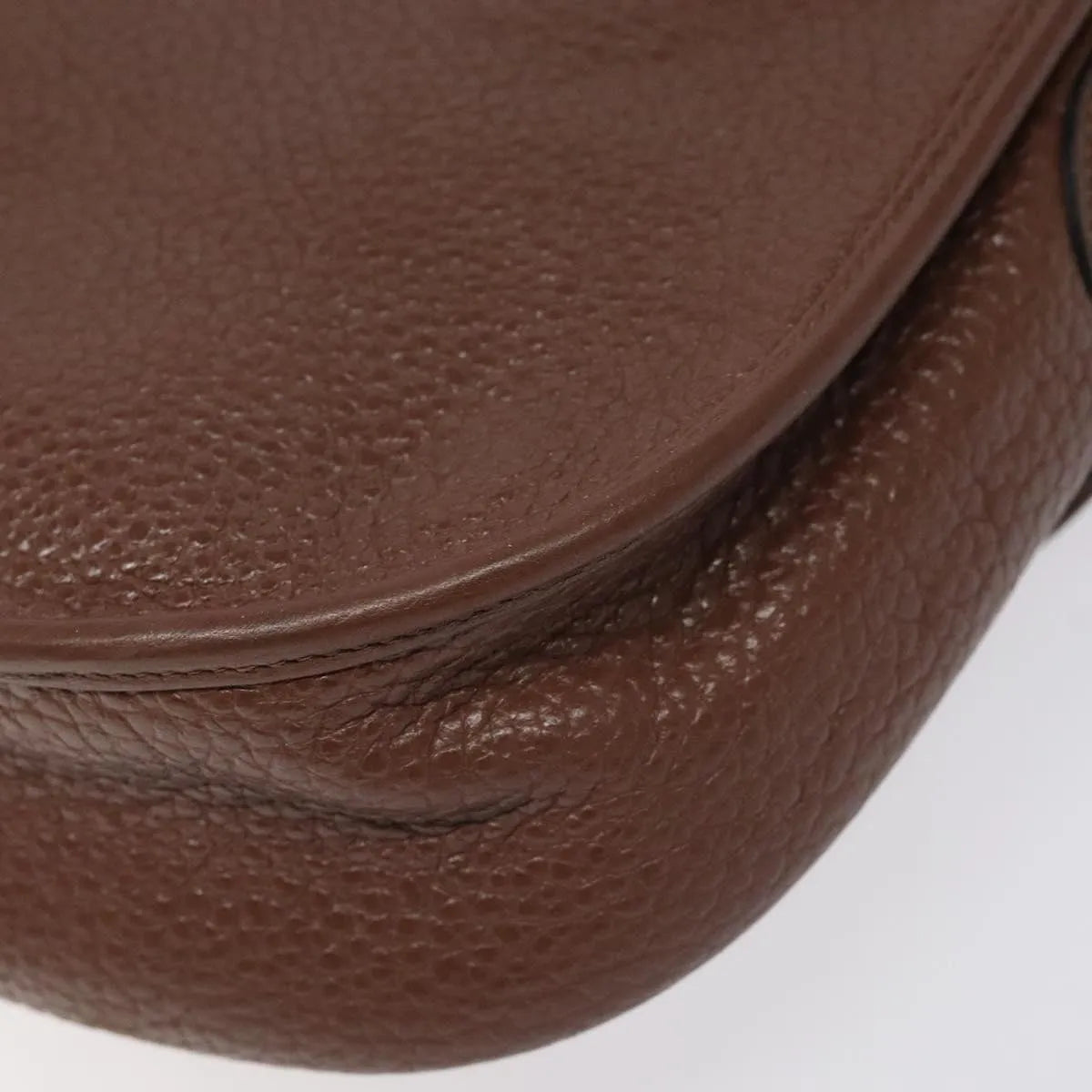 Christian Dior Vintage CD Flap Leather, Brown, Leather, Shoulder Bag