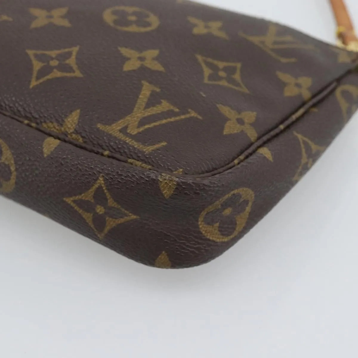 Louis Vuitton Pochette Accessoires Monogram, Brown, Canvas, Clutch
