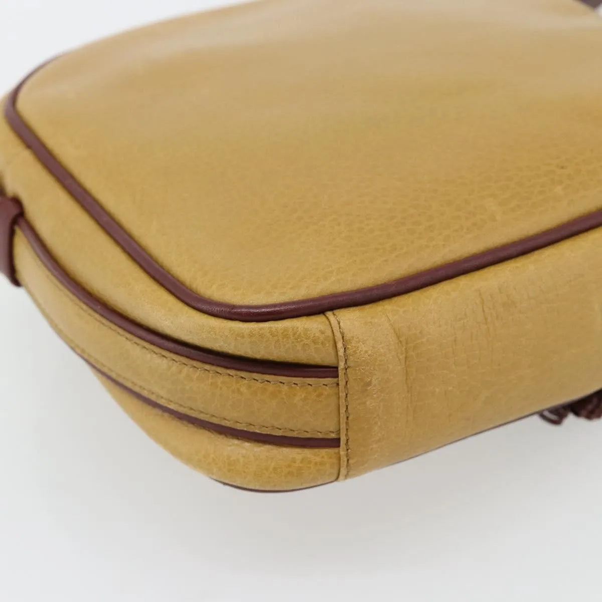 cartier Tasseled Must de Cartier Leather, Yellow, Leather, Shoulder Bag