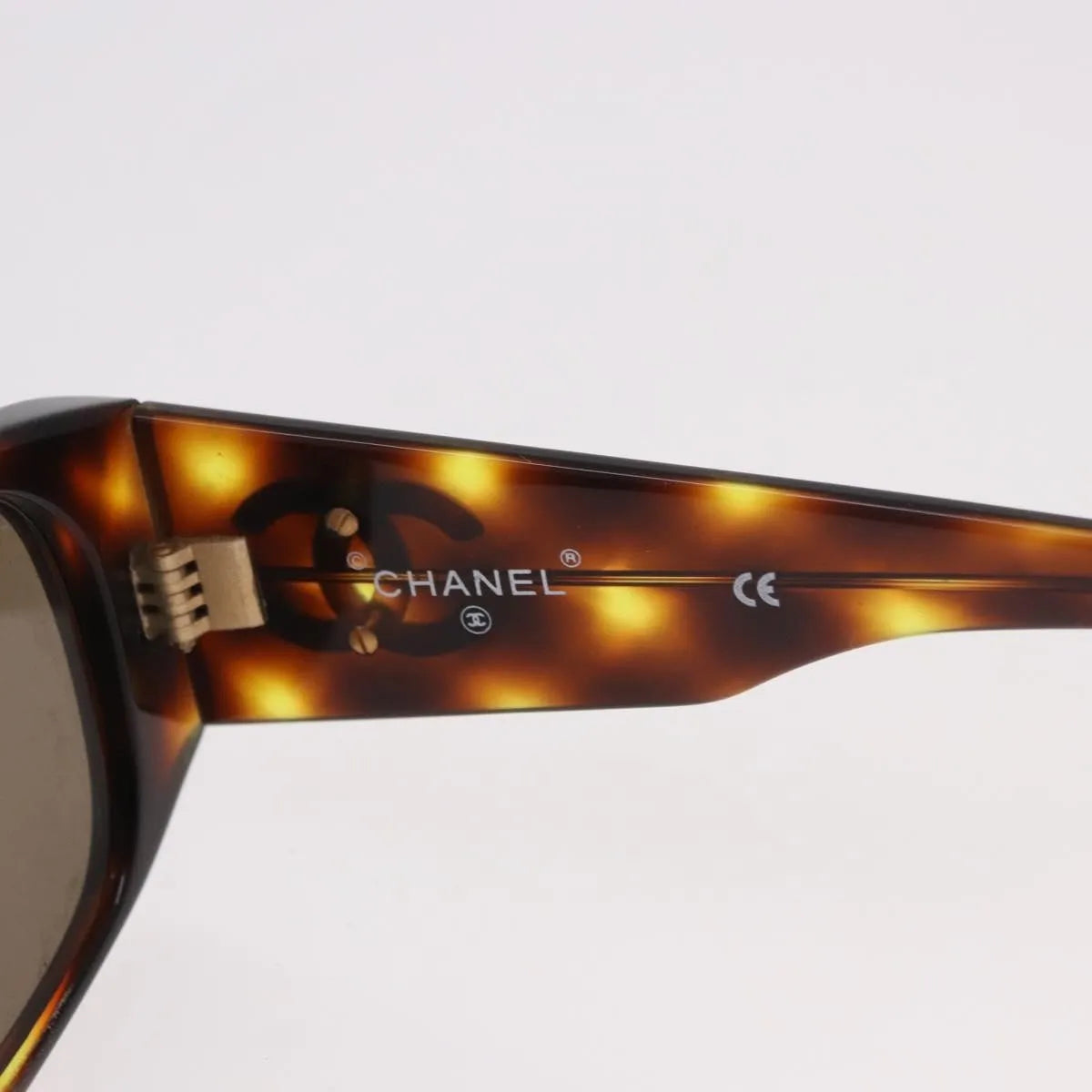Chanel Logo CC Plastic, Brown, Plastic, Sunglasses