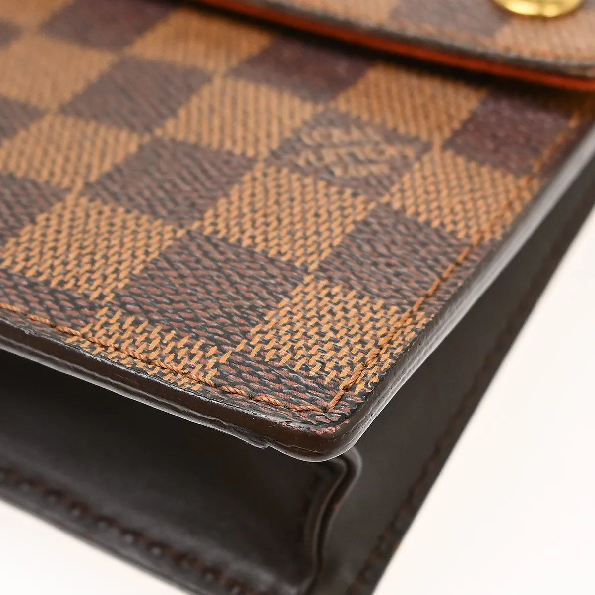 Louis Vuitton Portobello Messenger Damier, Brown, Canvas, Shoulder Bag