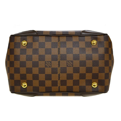 Louis Vuitton Verona Damier Ebene, Brown, Canvas, Tote Bag
