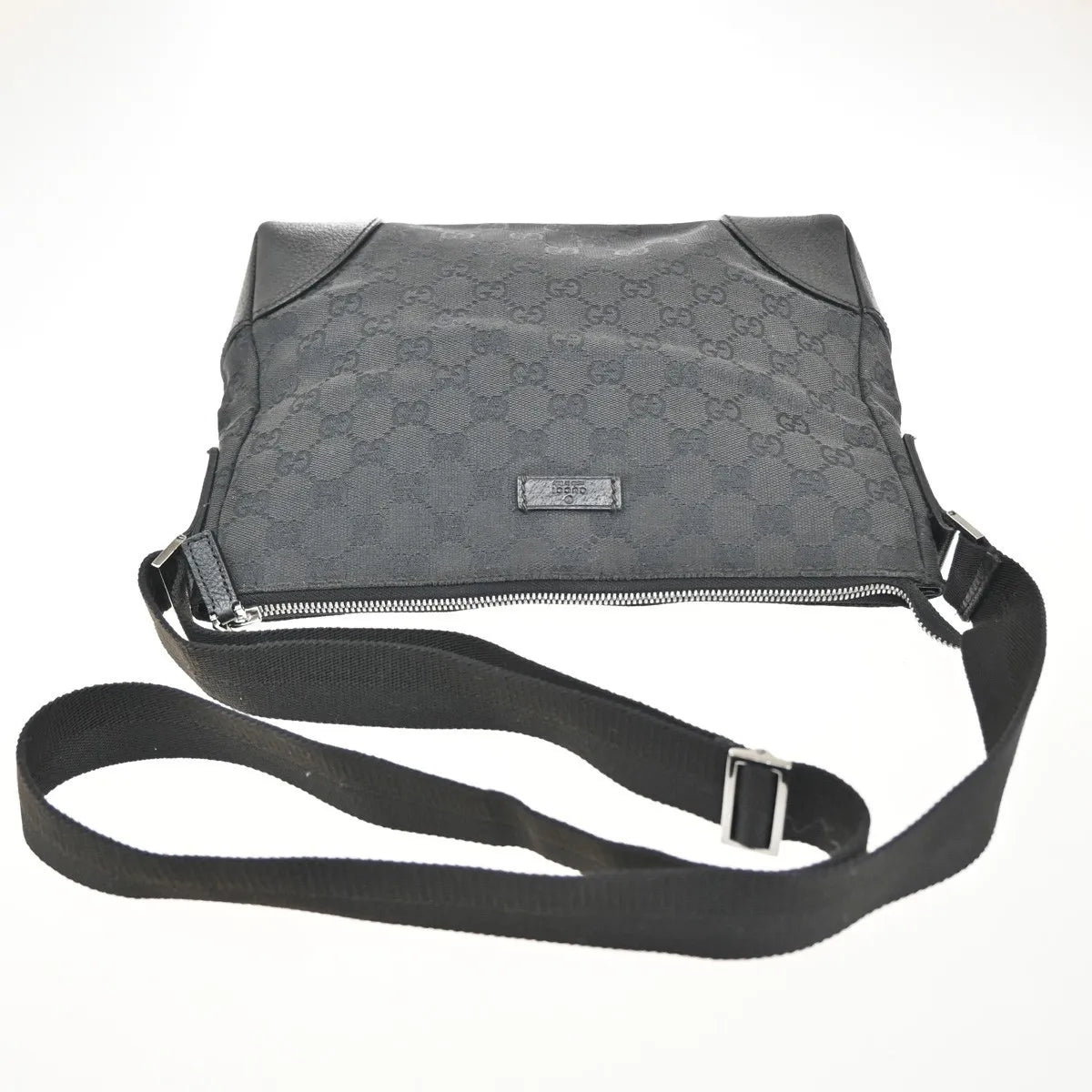 Gucci Joy Messenger GG Canvas and leather, Black, Canvas, Shoulder Bag