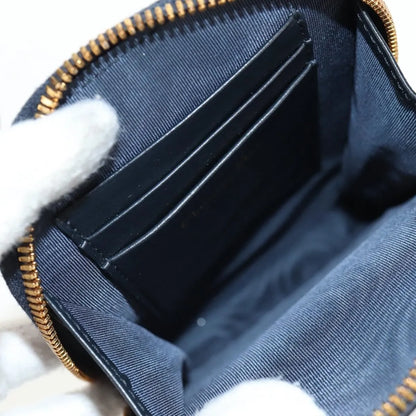 Christian Dior 30 Montaigne Phone Holder on Chain Oblique Canvas, Navy, Canvas, Clutch