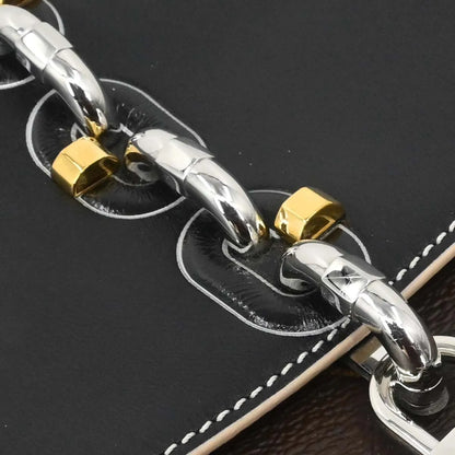 Louis Vuitton Chain It Monogram Canvas with Leather, Brown, Canvas, Handbag