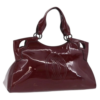Cartier Marcello Patent leather, Burgundy, Patent Leather, Handbag