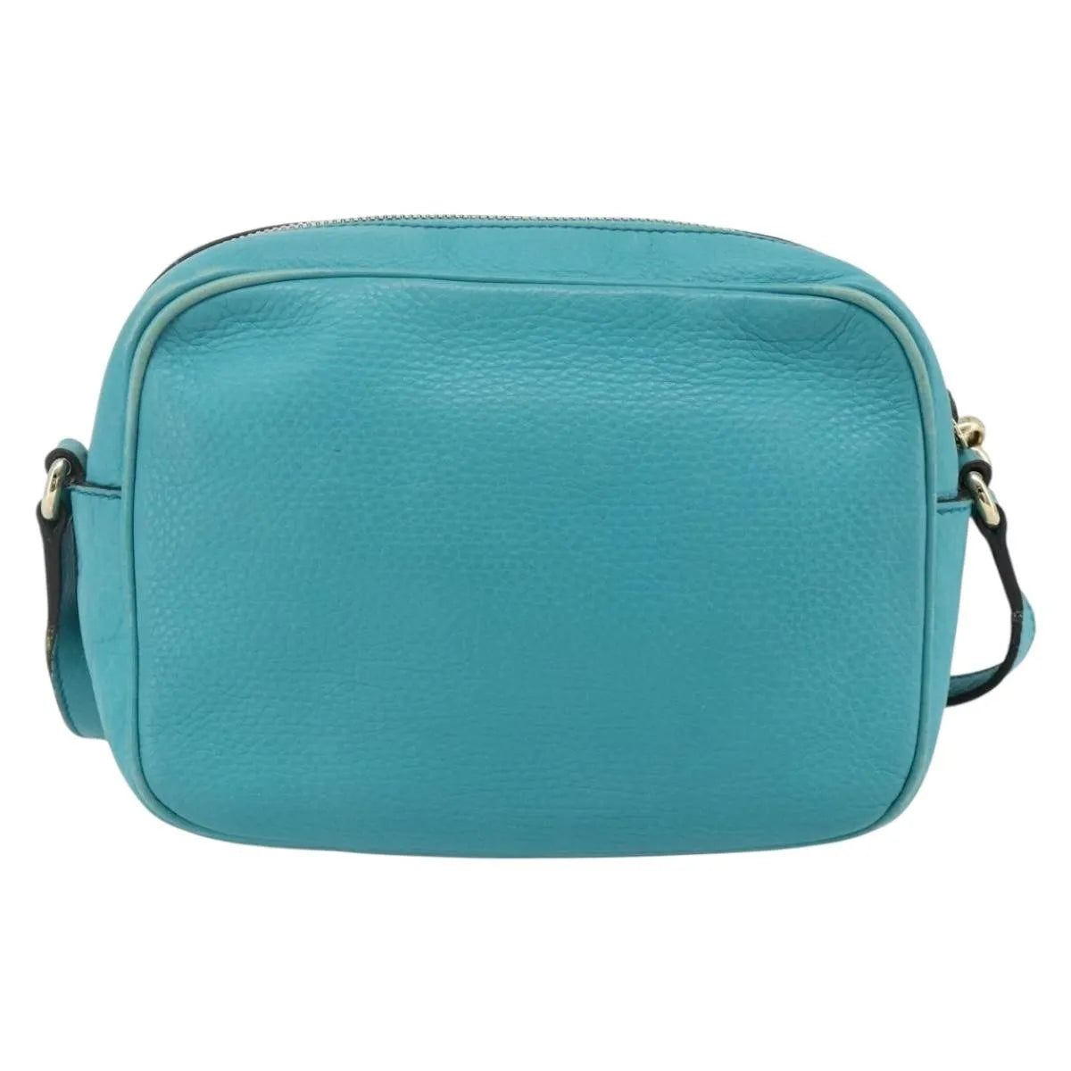 Gucci Soho Disco Leather, Blue, Leather, Shoulder Bag