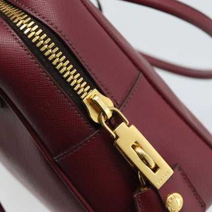 Prada Bauletto Saffiano Leather, Red, Leather, Handbag