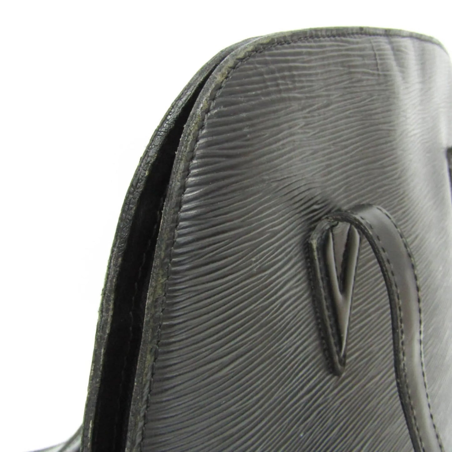 Louis Vuitton Lussac Epi Leather, Black, Leather, Shoulder Bag