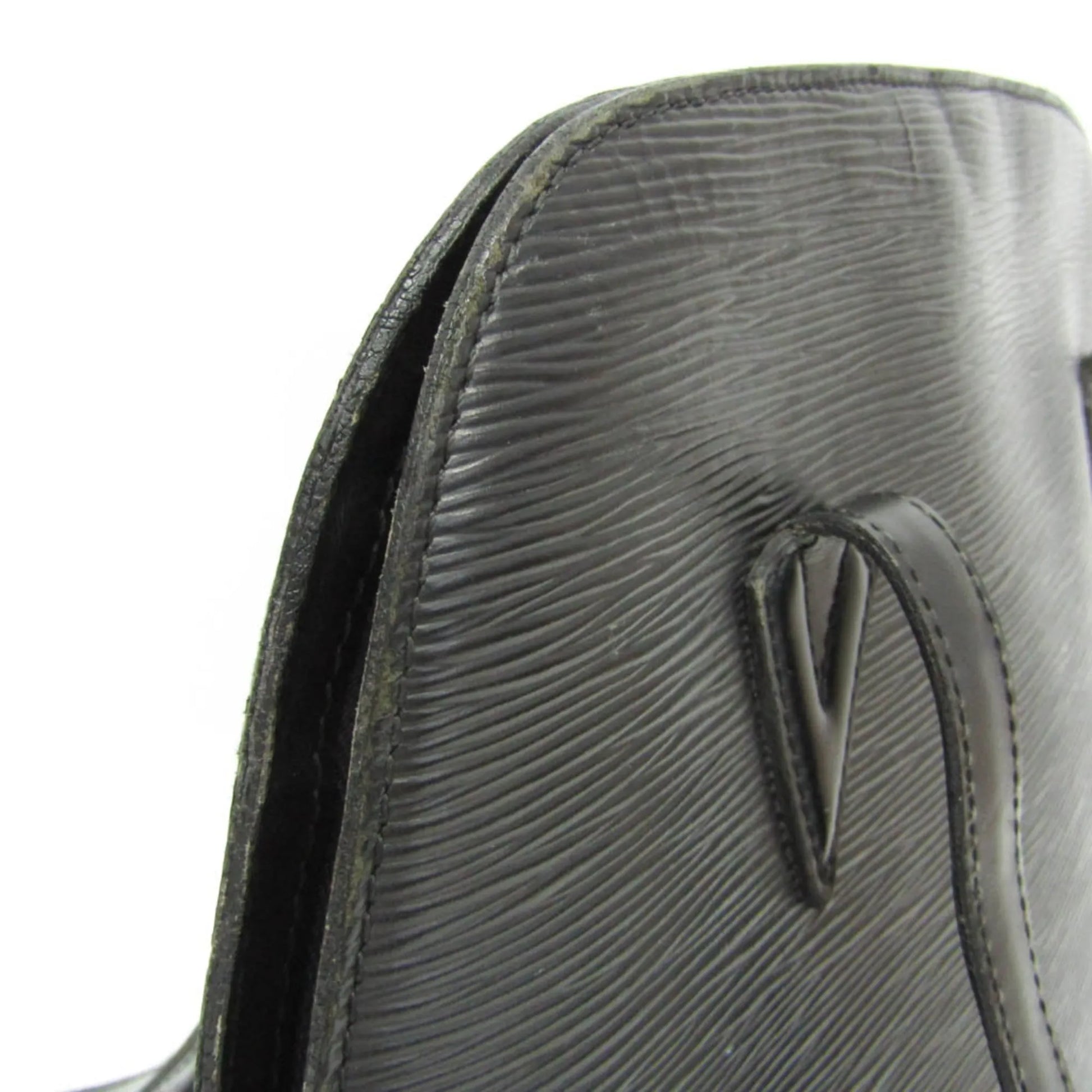 Louis Vuitton Lussac Epi Leather, Black, Leather, Shoulder Bag