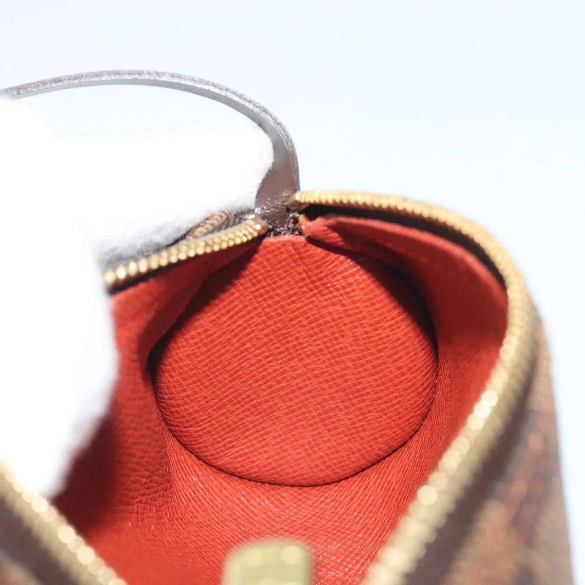 Louis Vuitton Papillon Pochette Damier Ebene, Brown, Canvas, Clutch
