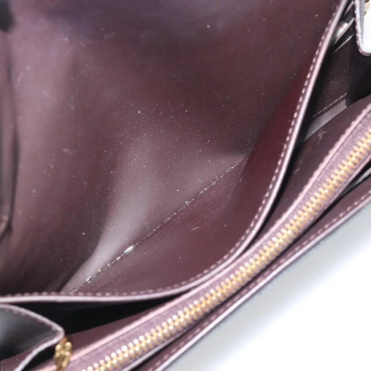 Louis Vuitton Sarah Chain Monogram Vernis, Burgundy, Patent Leather, Clutch