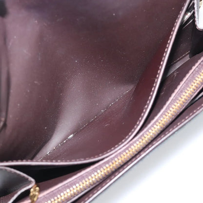 Louis Vuitton Sarah Chain Monogram Vernis, Burgundy, Patent Leather, Clutch