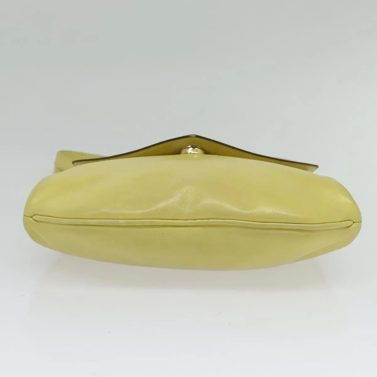 Celine Vintage Leather, Yellow, Leather, Shoulder Bag