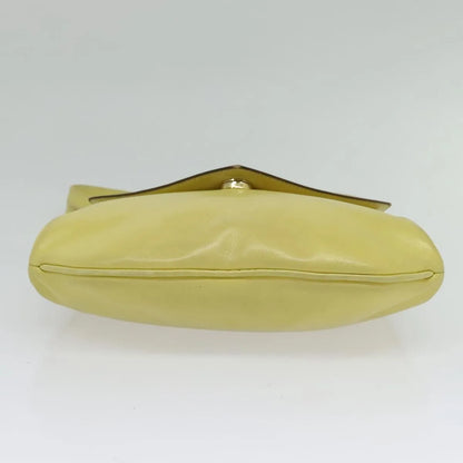 Celine Vintage Leather, Yellow, Leather, Shoulder Bag