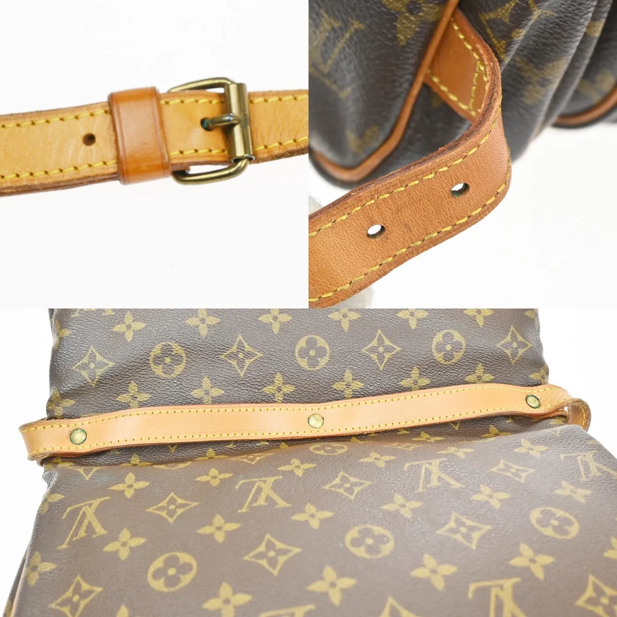 Louis Vuitton Saumur Monogram Canvas, Brown, Canvas, Shoulder Bag