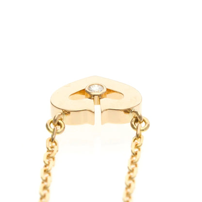 Cartier C Heart de Cartier Pendant 18K Rose Gold with Diamond, Gold, Pink Gold, Necklace