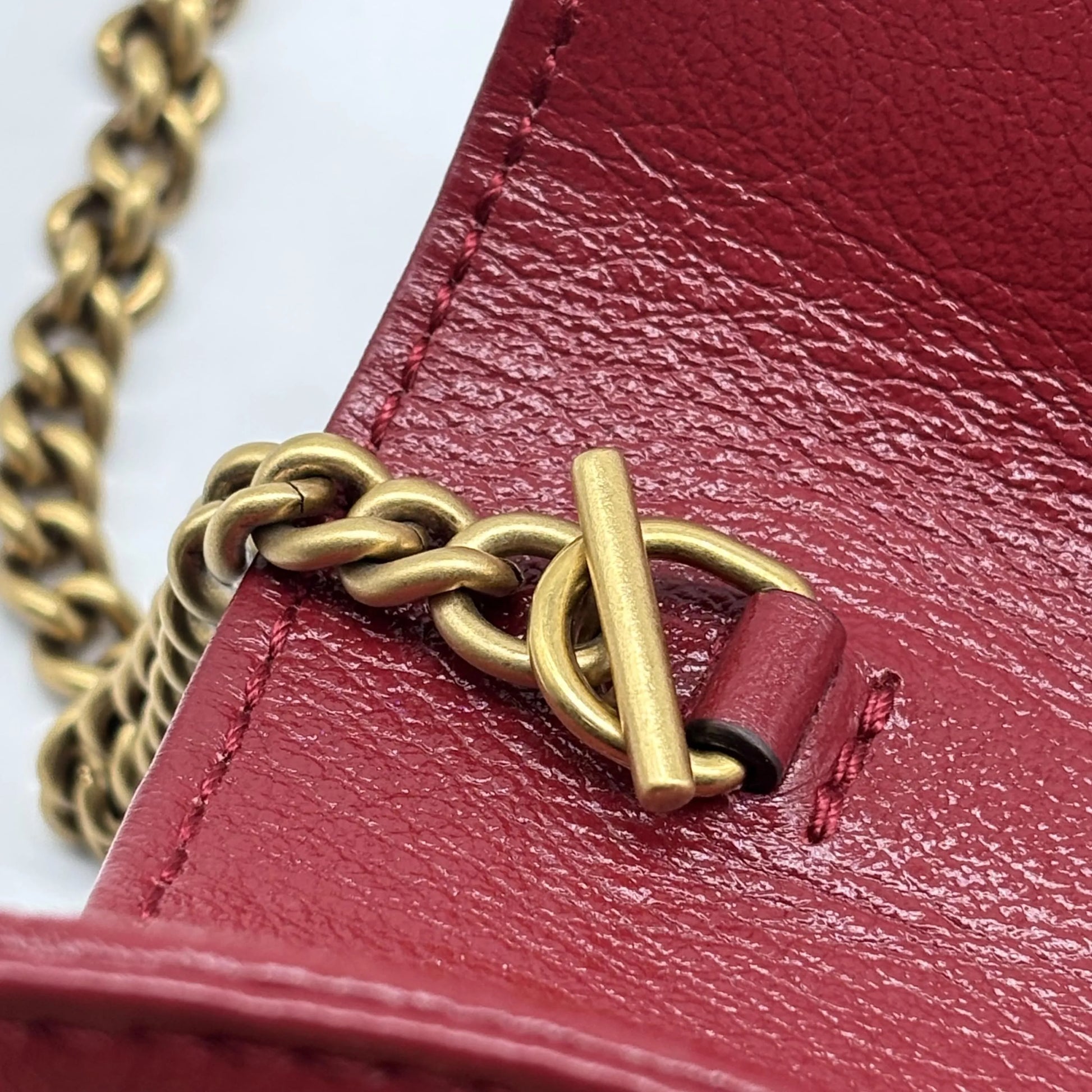 Gucci GG Marmont Chain Flap Matelasse Leather, Black, Leather, Crossbody Bag