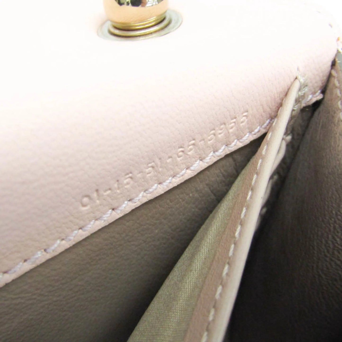 Chloe Bow Detail Wallet on Chain Leather, Pink, Leather, Clutch