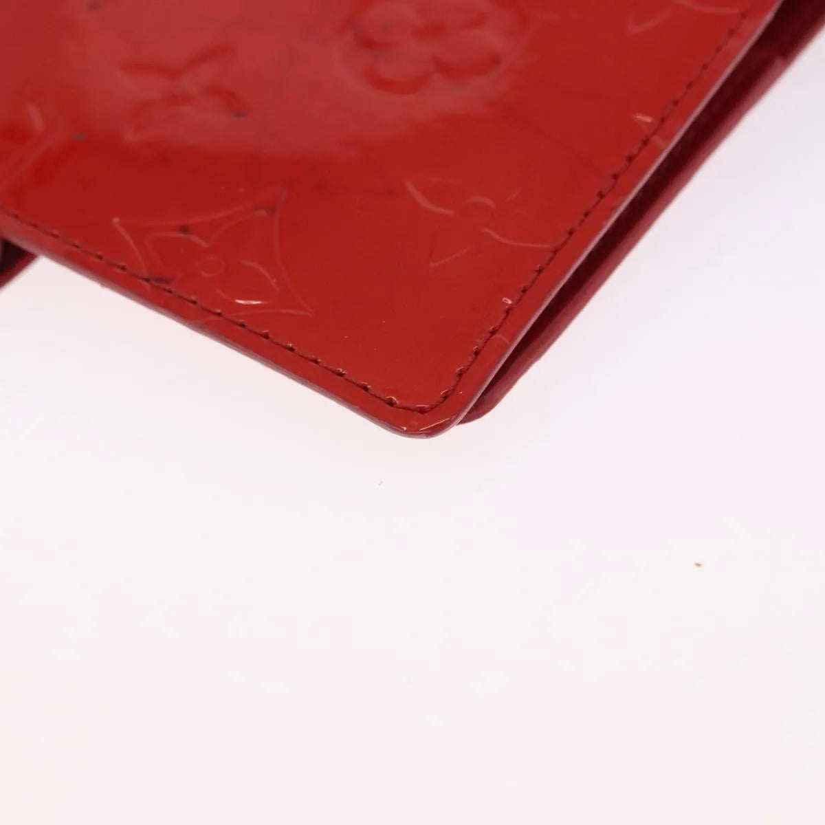Louis Vuitton Agenda Cover Patent, Red, Patent Leather, Clutch