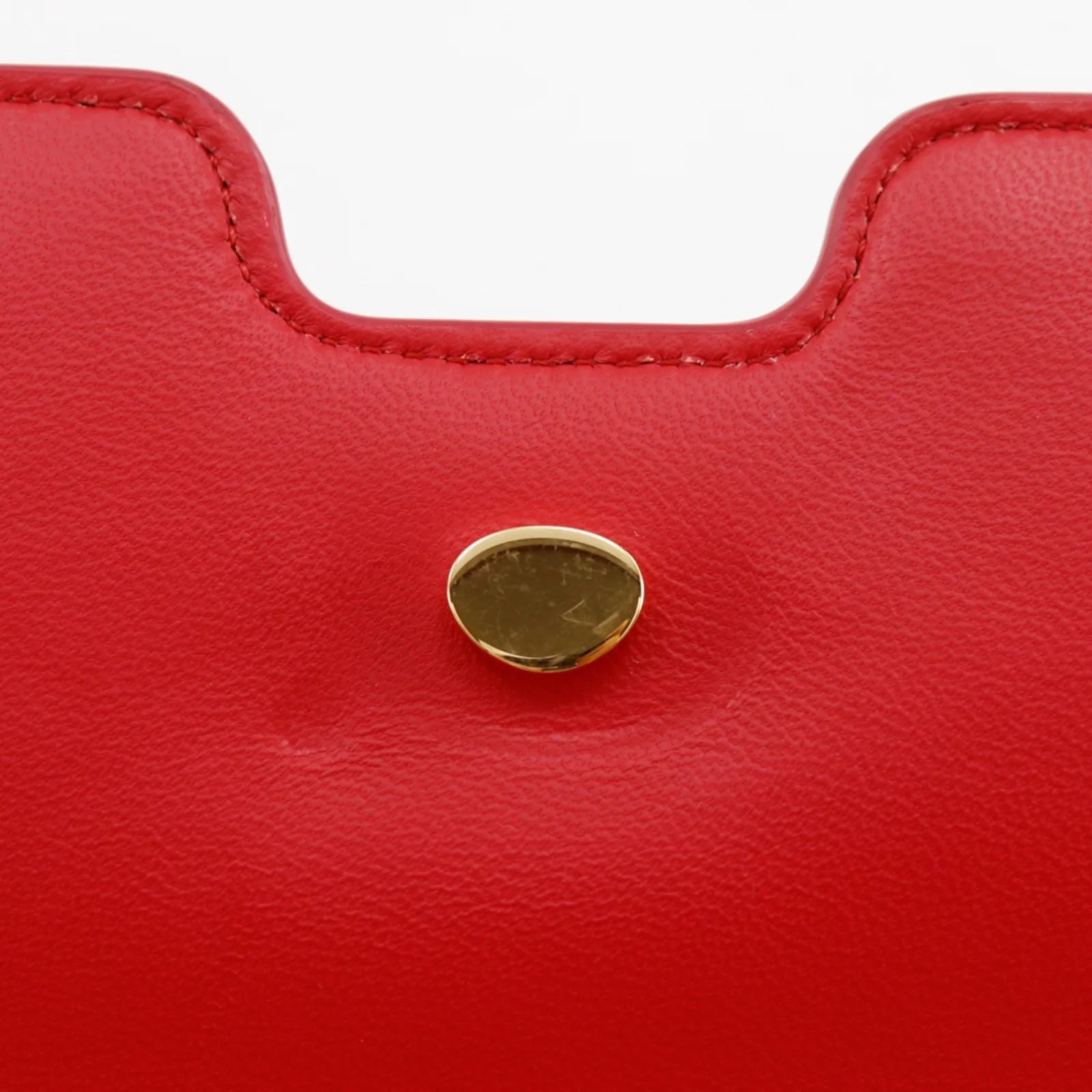 Burberry TB Flap Leather, Red, Leather, Clutch