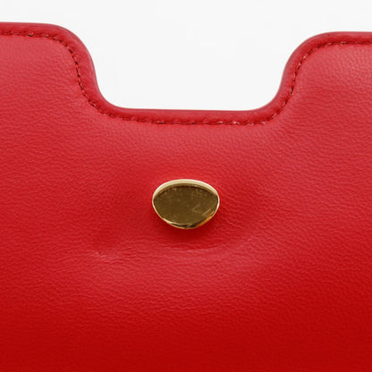 Burberry TB Flap Leather, Red, Leather, Clutch