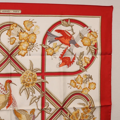 Hermes Carré 90 Silk multicolor, Red, Silk, Scarf