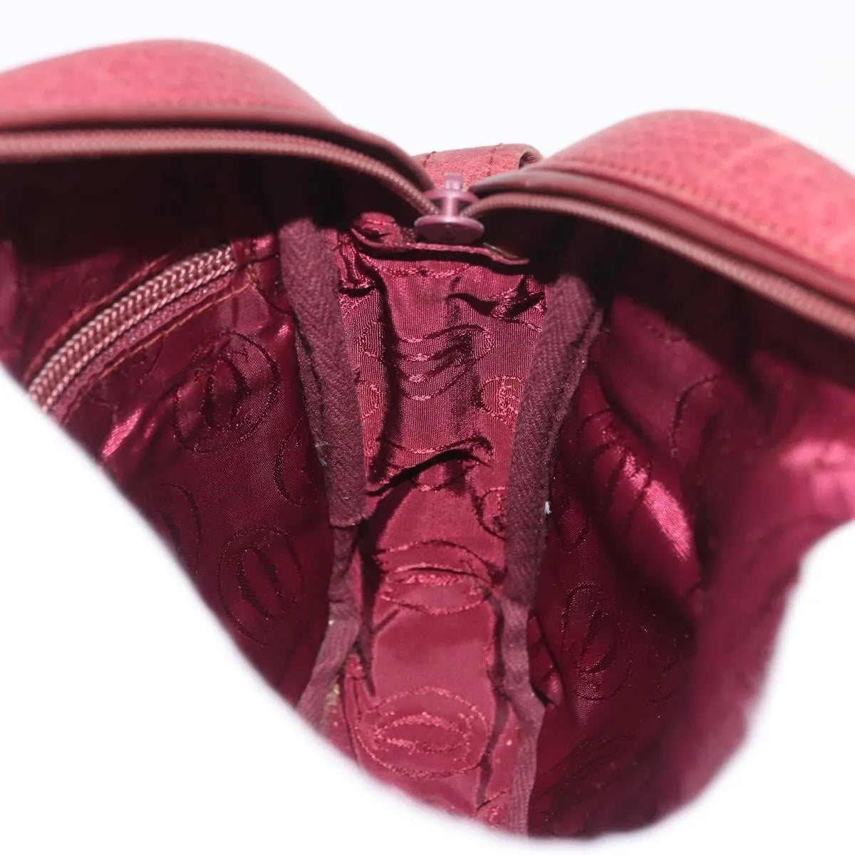 cartier Tasseled Must de Cartier Leather, Burgundy, Leather, Shoulder Bag