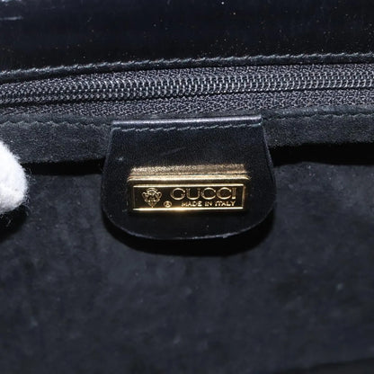 Gucci Vintage Leather, Black, Leather, Shoulder Bag