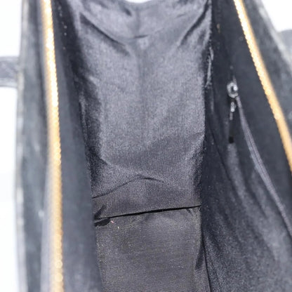 Saint Laurent Vintage Leather, Black, Leather, Tote Bag