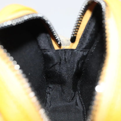 Christian Dior Vintage Trotter Canvas, Yellow, Canvas, Clutch