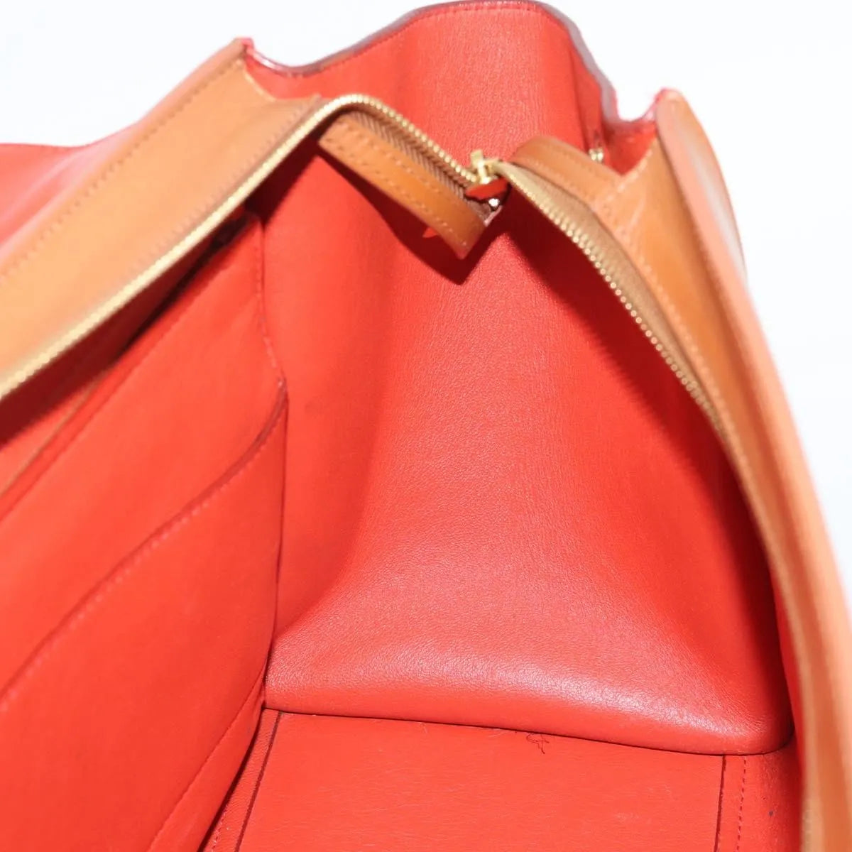 Celine Trapeze Leather with Suede, Brown, Leather, Handbag