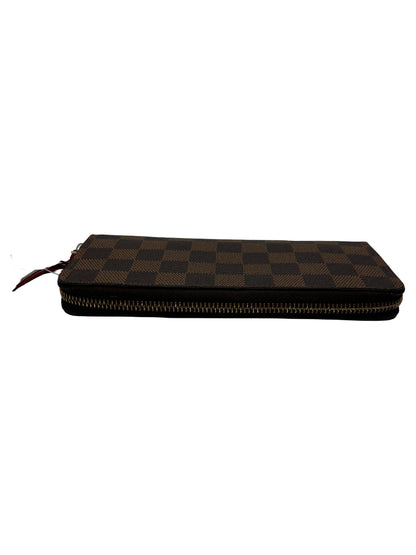 Louis Vuitton Clemence Damier Ébène, Brown, Canvas, Wallet