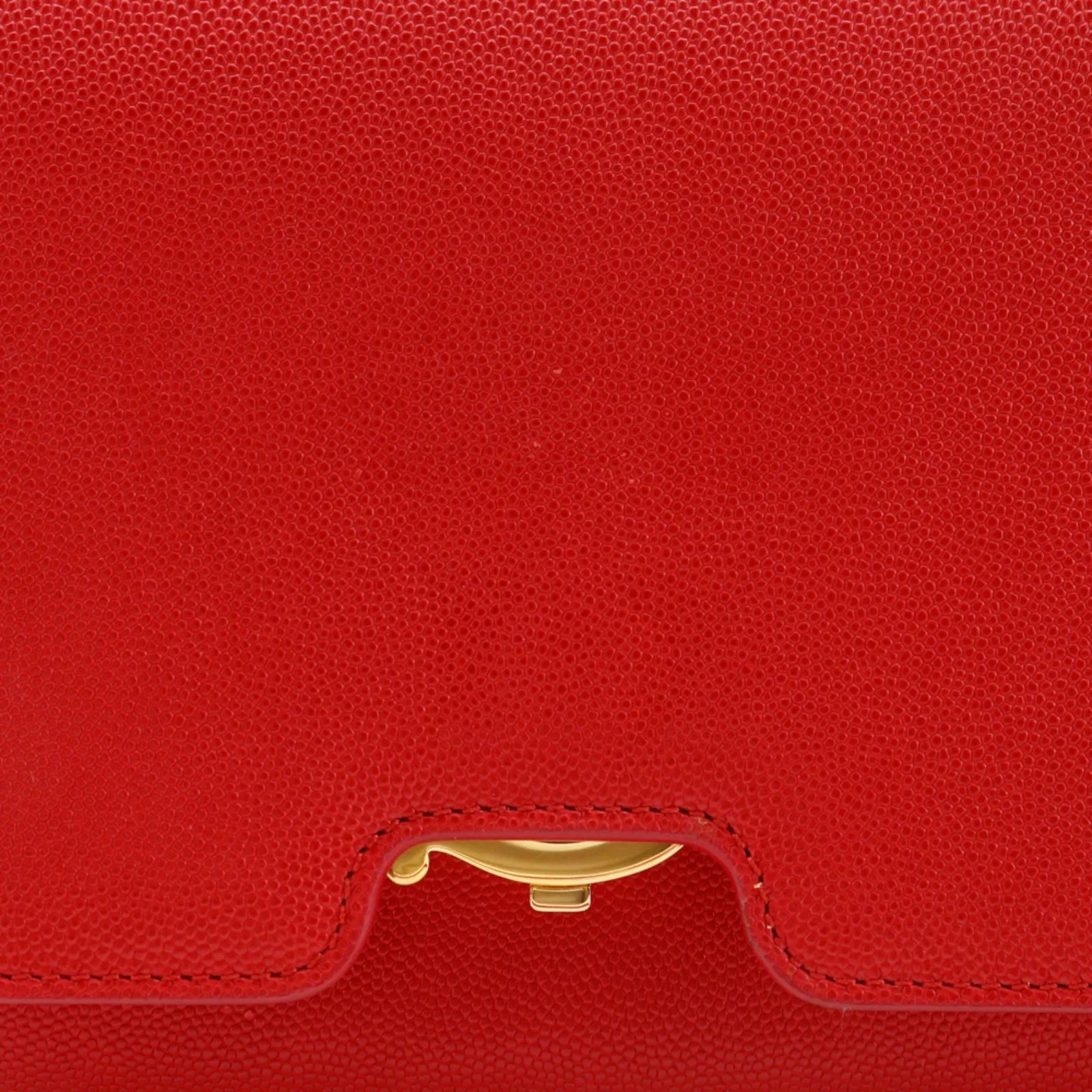 Burberry TB Flap Leather, Red, Leather, Clutch