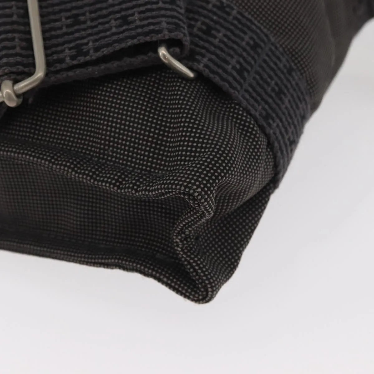 Hermes Herline Canvas, Gray, Canvas, Backpack