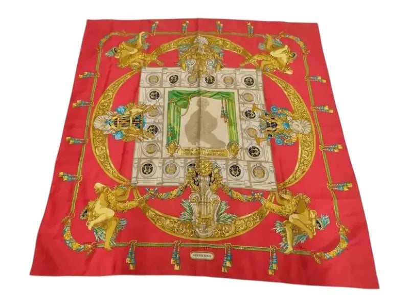 Hermes Carré 90 Silk multicolor, Multicolour, Silk, Scarf