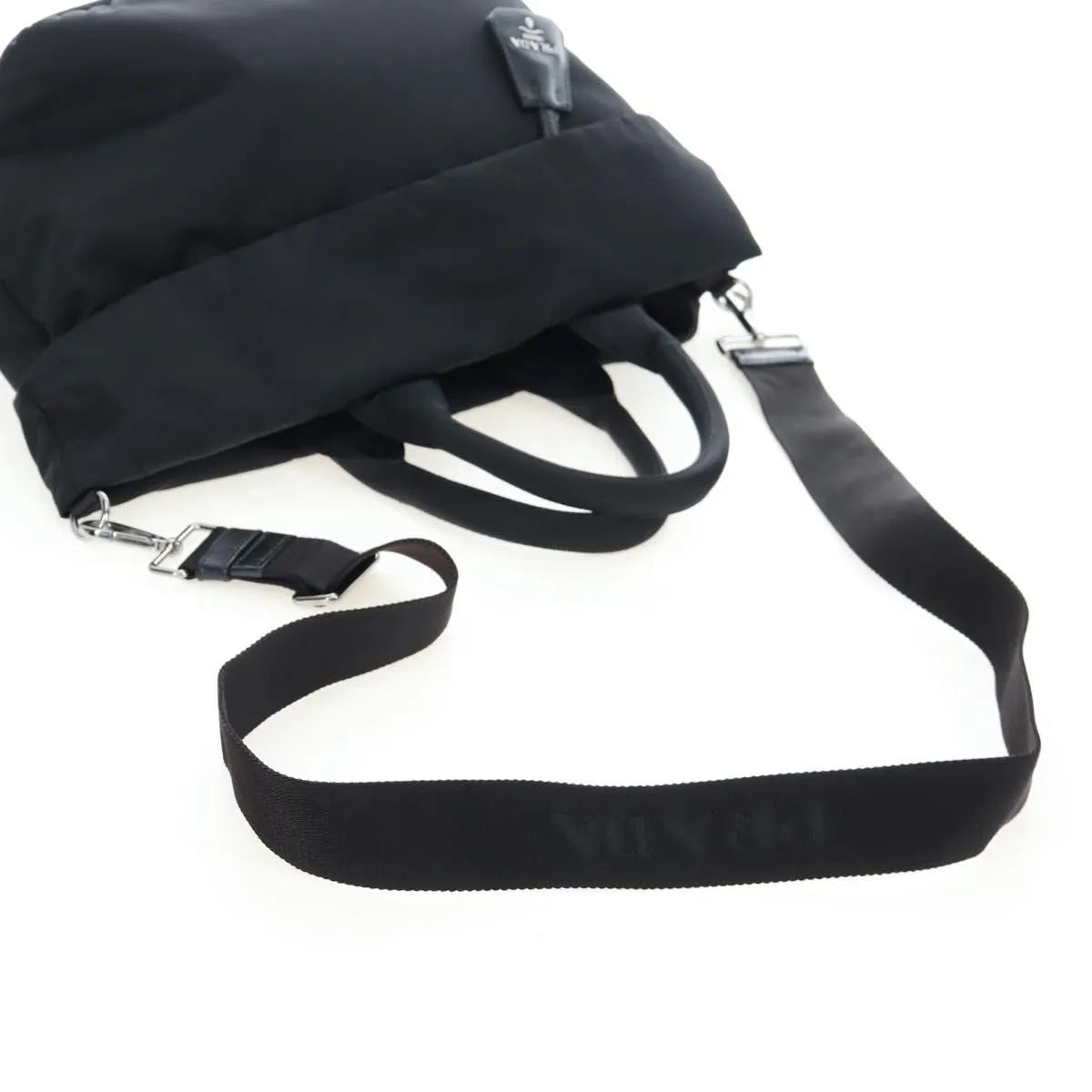 Prada Reversible Tote nylon, Black, Nylon, Handbag
