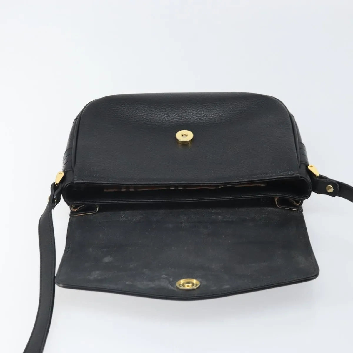 Burberry Vintage Leather, Black, Leather, Shoulder Bag