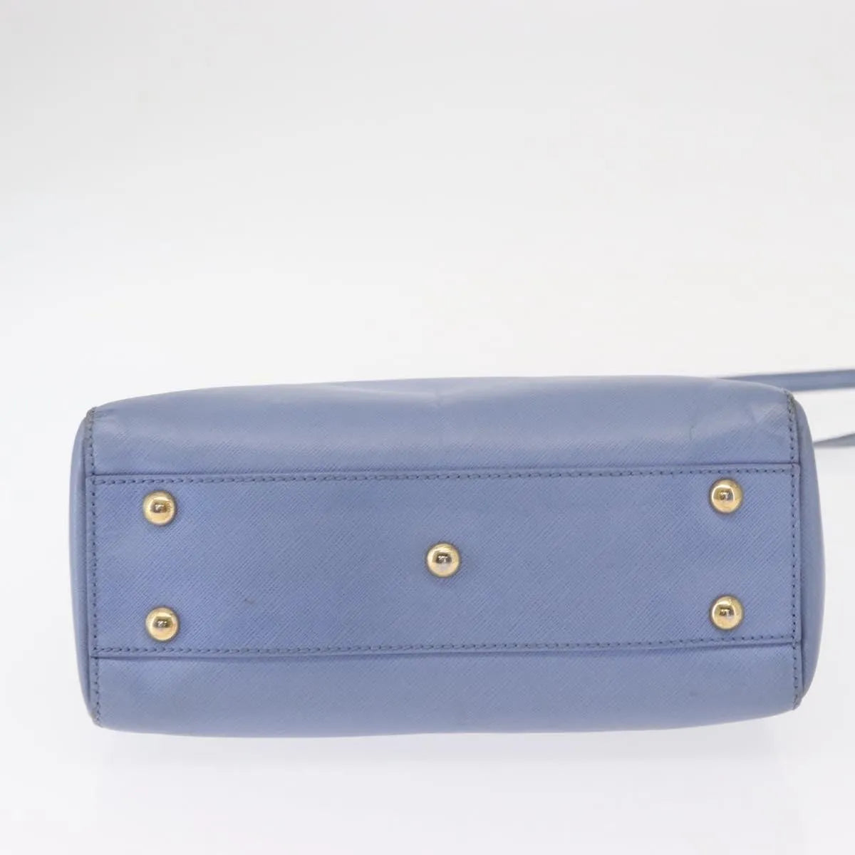 Salvatore Ferragamo Beky Tote Saffiano Leather, Blue, Leather, Handbag