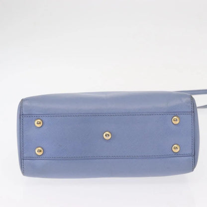 Salvatore Ferragamo Beky Tote Saffiano Leather, Blue, Leather, Handbag