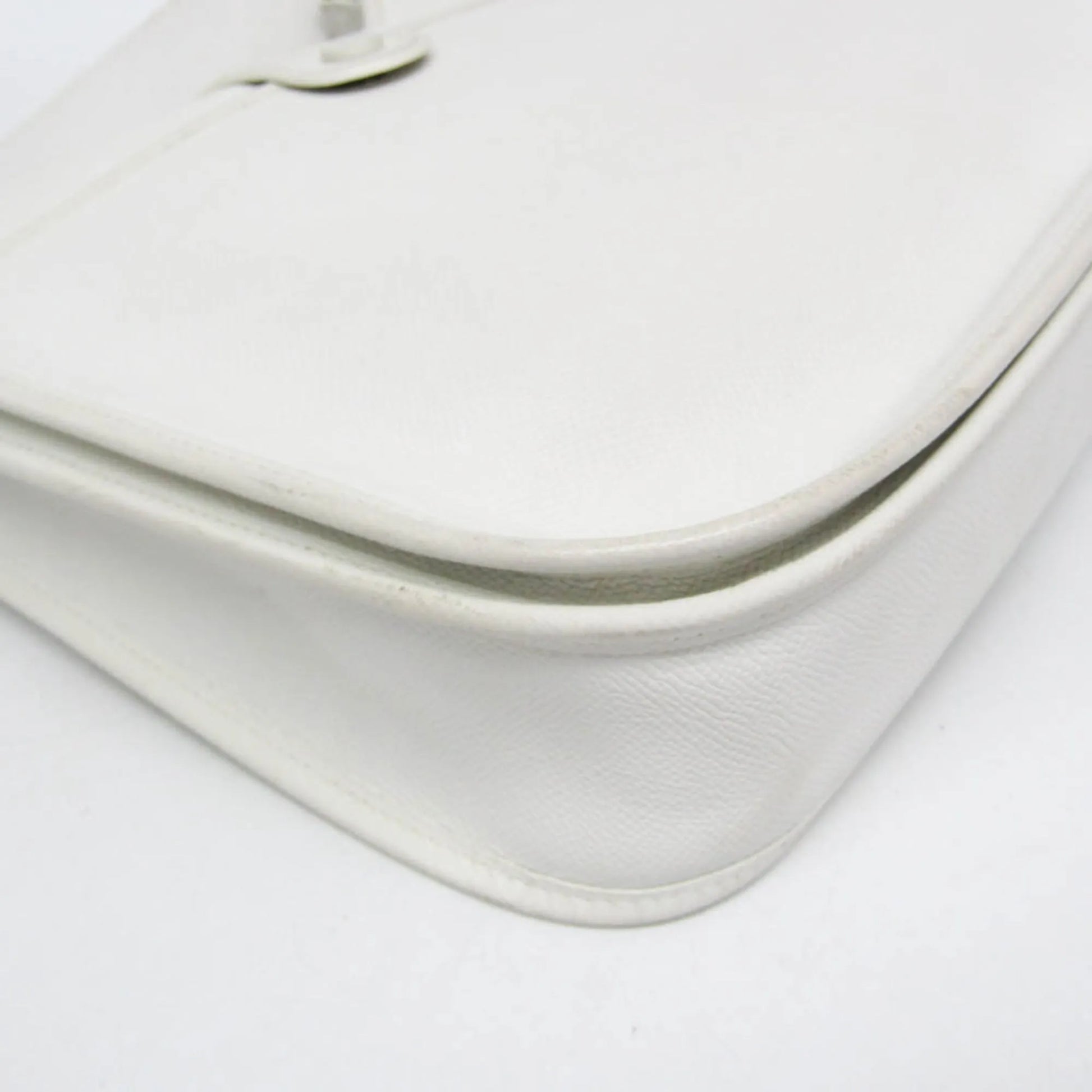 Hermes Evelyne Bag Gen II Epsom, White, Leather, Shoulder Bag