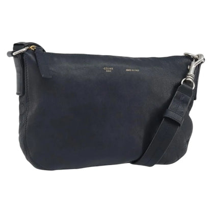 Celine Vintage Leather, Navy, Leather, Shoulder Bag
