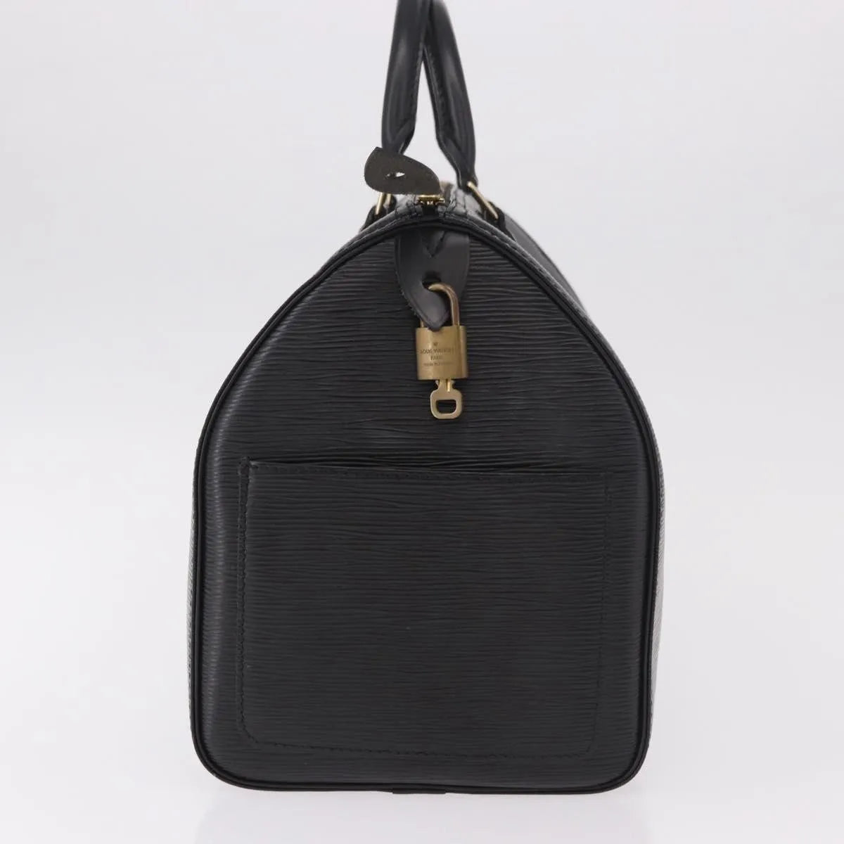 Louis Vuitton Speedy Epi Leather, Black, Leather, Handbag