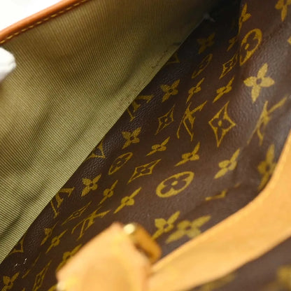Louis Vuitton Bowling Vanity Printed Tuffetage with Leather, Brown, Canvas, Handbag
