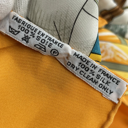 Hermes Carré 90 Silk multicolor, Multicolour, Silk, Scarf