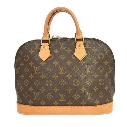 Louis Vuitton Vintage Alma Monogram Canvas, Brown, Canvas, Handbag
