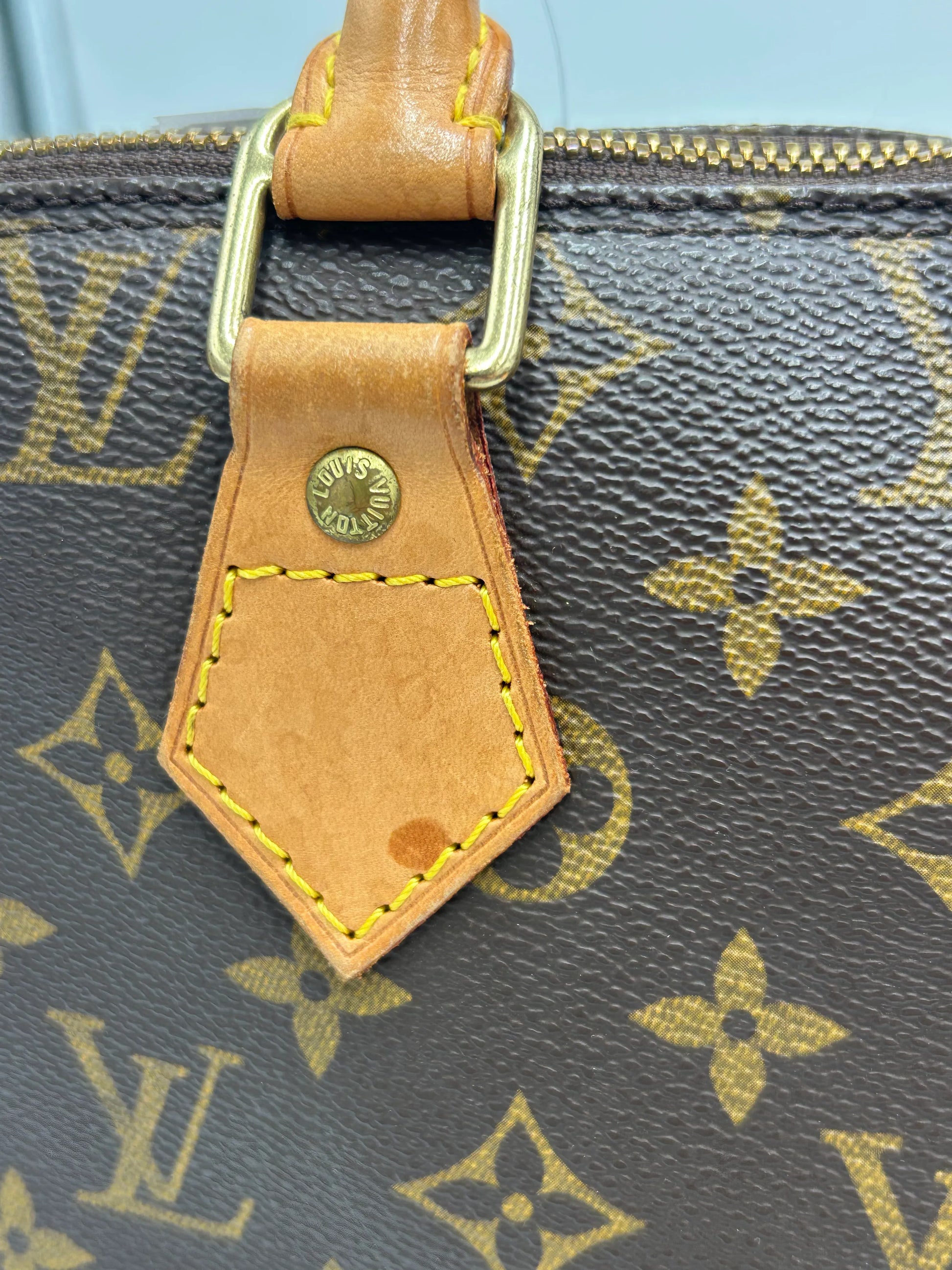 Louis Vuitton Alma Monogram Canvas, Brown, Canvas, Handbag