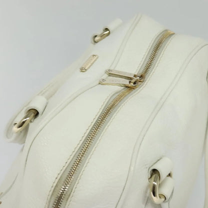 Celine vintage Leather, White, Leather, Handbag