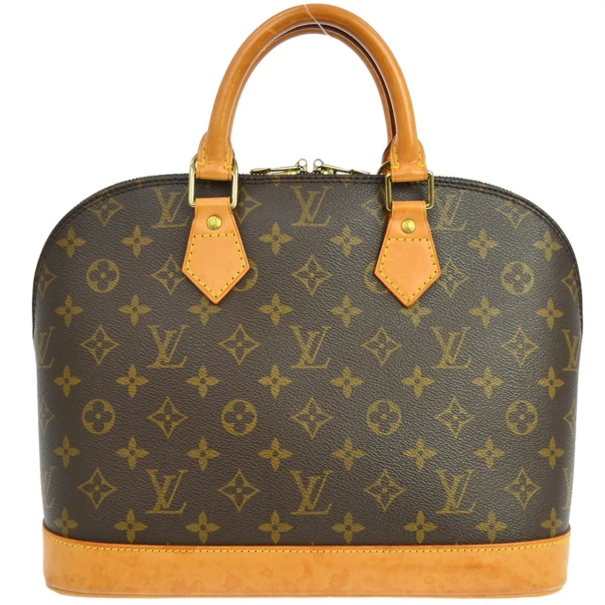 Louis Vuitton Alma Monogram, Brown, Canvas, Handbag