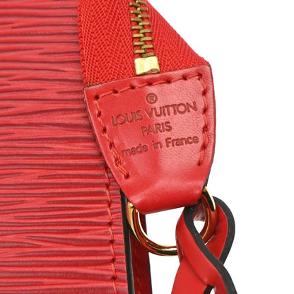 Louis Vuitton Pochette Accessoires Epi, Red, Leather, Clutch
